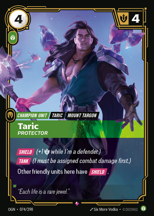 Taric, Protector