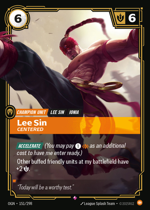 Lee Sin, Centered